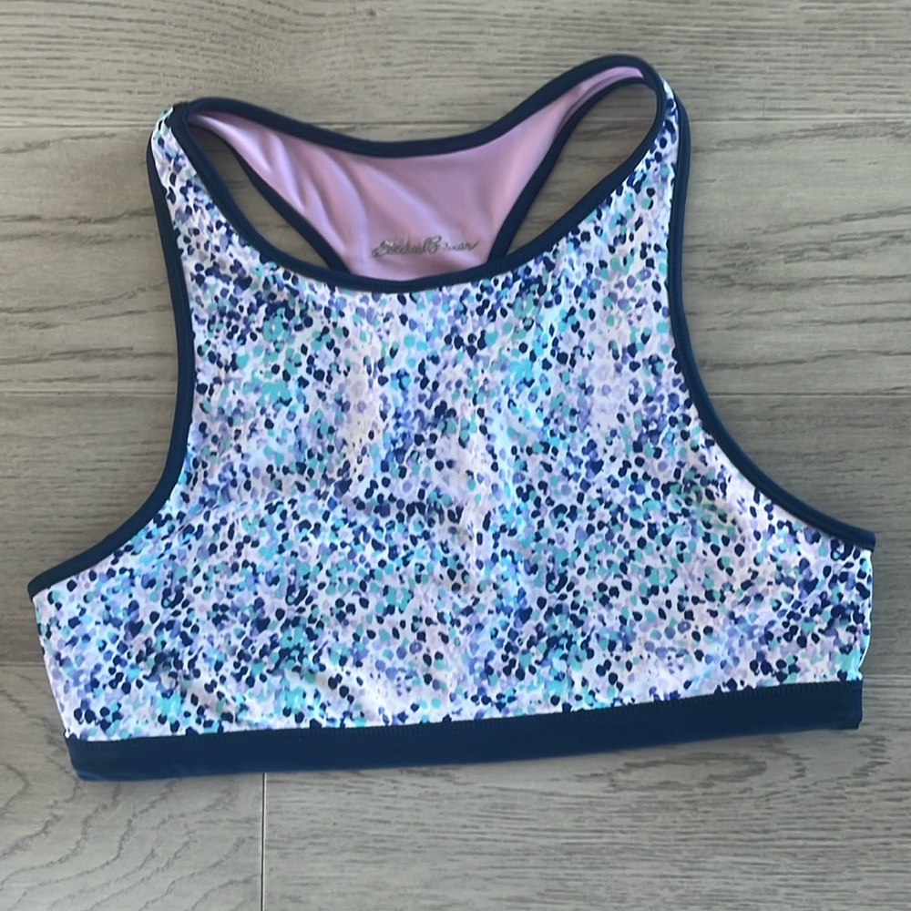 Eddie Bauer Speckled Sports Bra Size Large